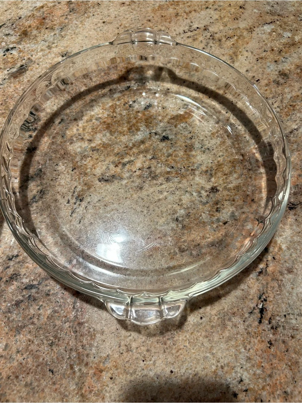 Pyrex TRADE MARK #228 Fluted Edge Clear Glass 9” Set of 2 Vintage Pie Dish Set